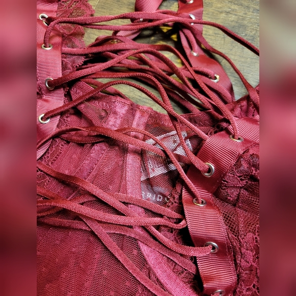 Torrid lace up longline underwire bralette - Picture 2 of 10